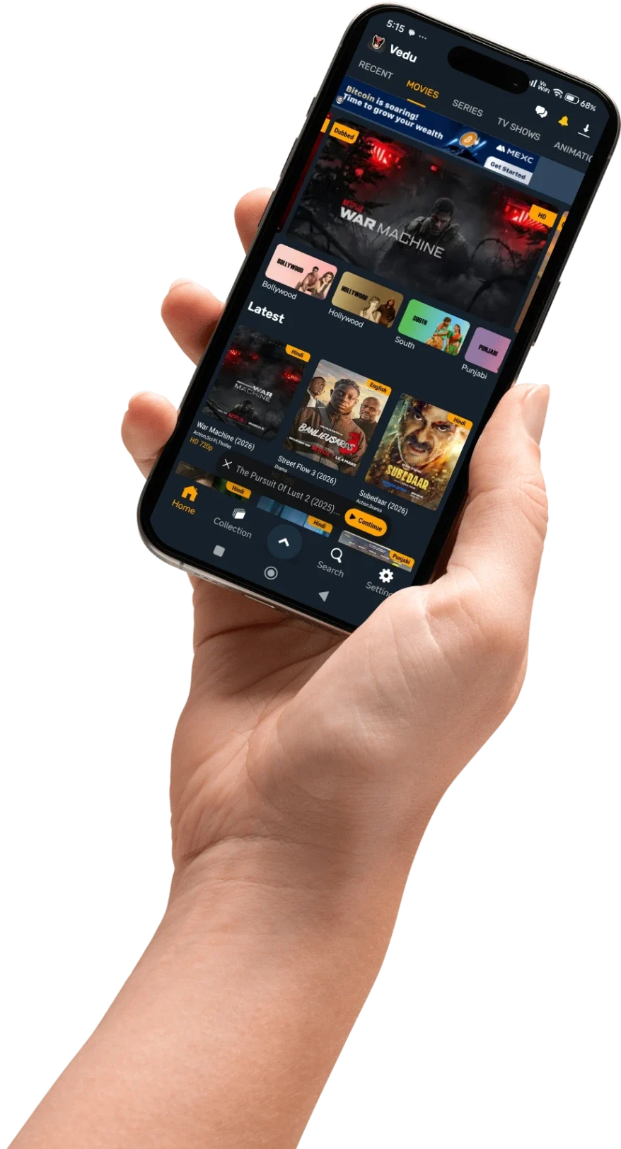 Vedu-APK-in-Mobile-in-hand